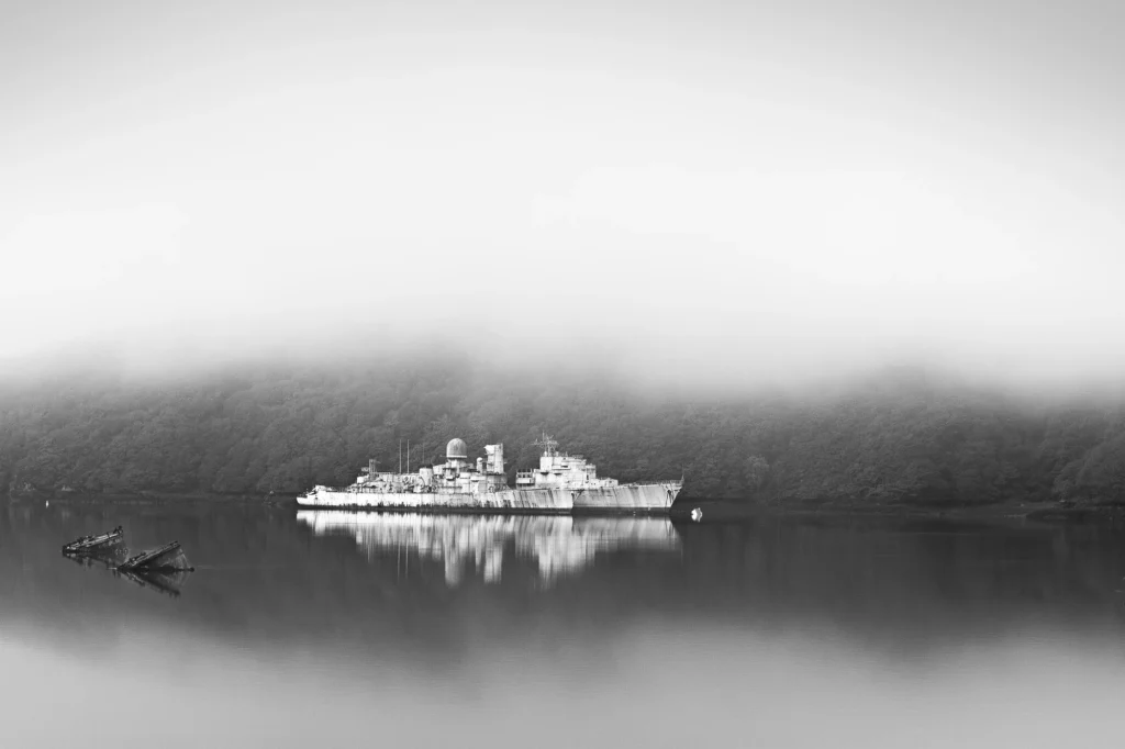 Paysages de Bretagne - Cimetiere de navires de Landevennec 2
